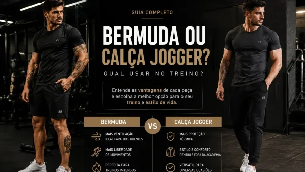 Bermuda ou calça jogger: qual usar no treino?