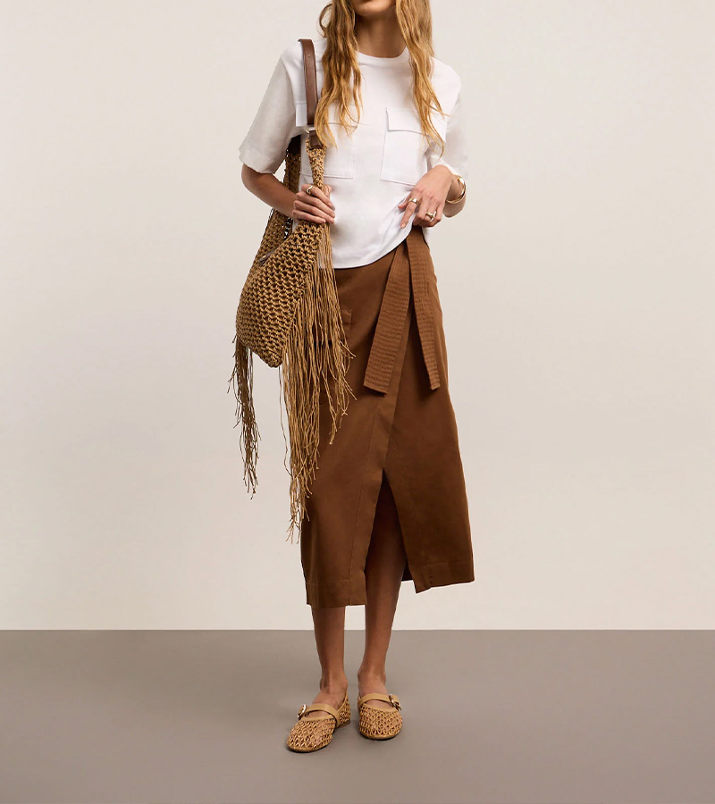 Blusa Boxy Em Algodao Com Bolsos Cargo Alfaiatados Branco Neve