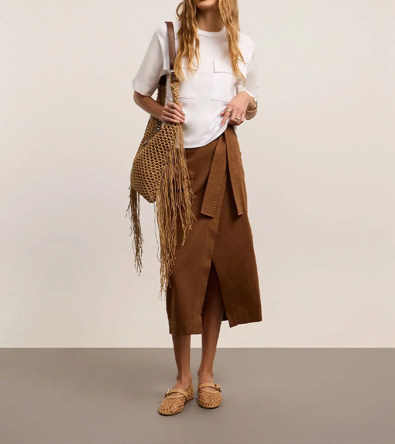 Blusa Boxy Em Algodao Com Bolsos Cargo Alfaiatados Branco Neve